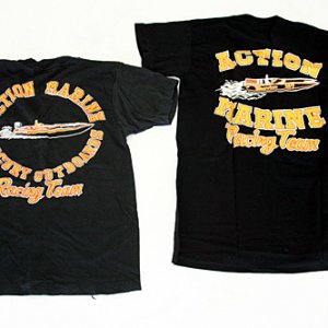 Action Marine Black Racing T-Shirts