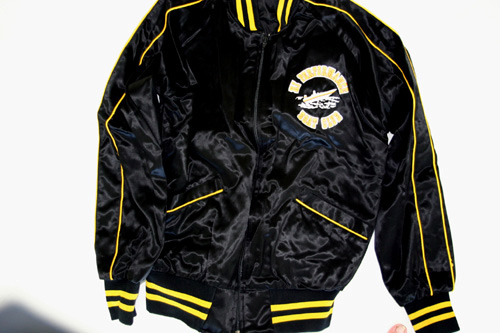 Action Marine Black Satin Jacket